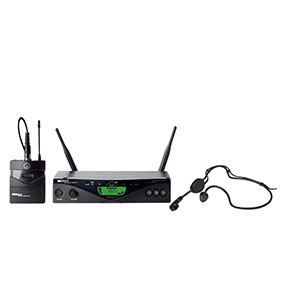 AKG無(wú)線話筒WSM470運(yùn)動(dòng)頭戴套裝