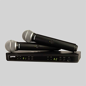 舒爾BLX288/PG58 雙通道手持無(wú)線話筒