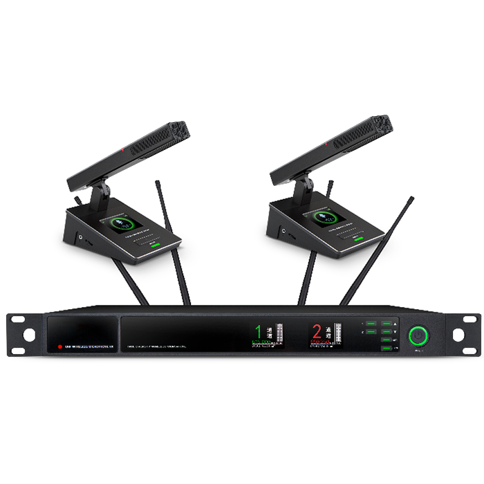 BK-9732  U段一拖二無線會(huì)議（方管）