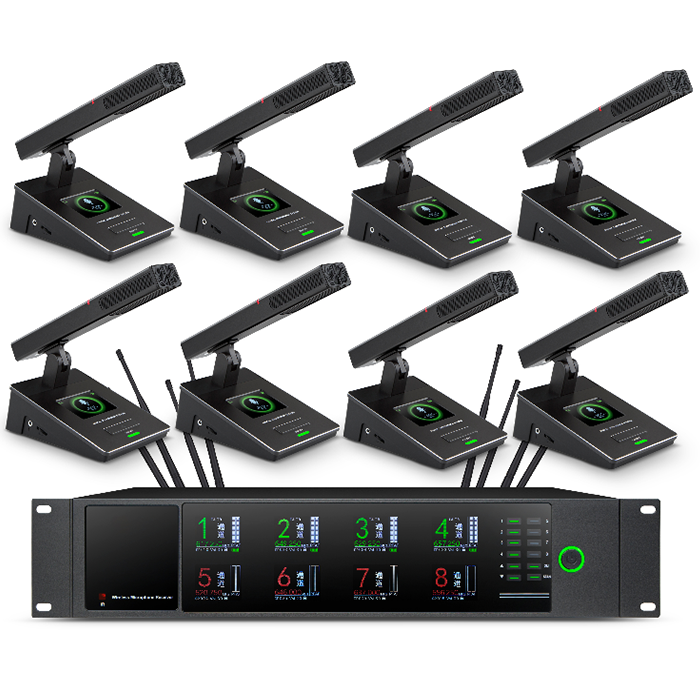 BK-9738  U段一拖八無線會(huì)議（方管）