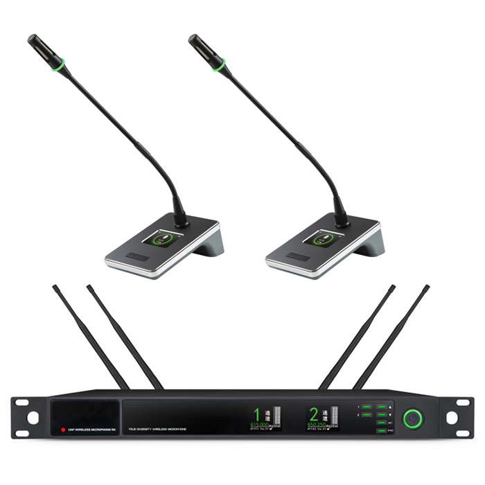 BK-9732  U段一拖二無線會(huì)議（鵝頸）