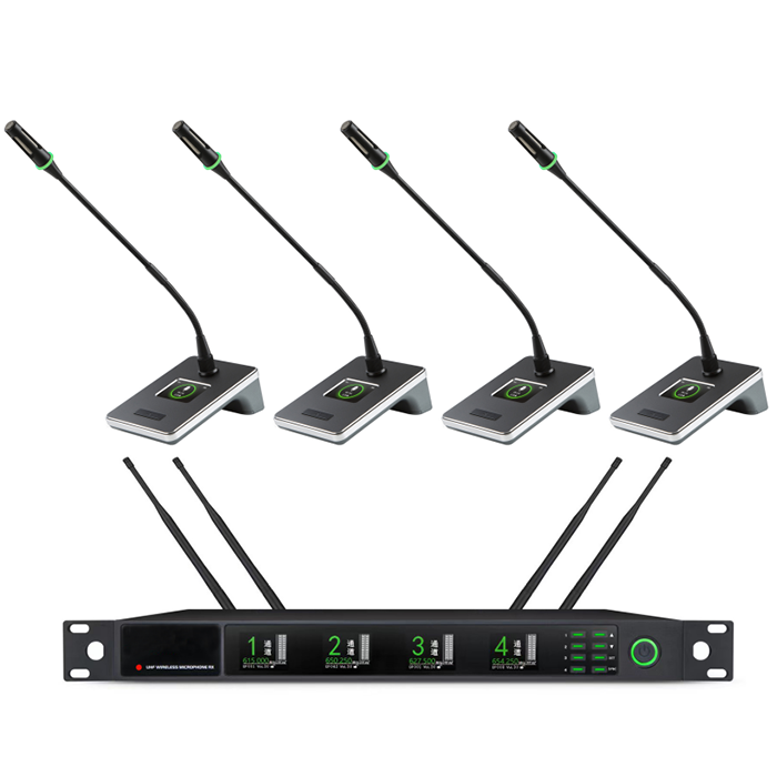 BK-9734  U段一拖四無線會(huì)議（鵝頸）