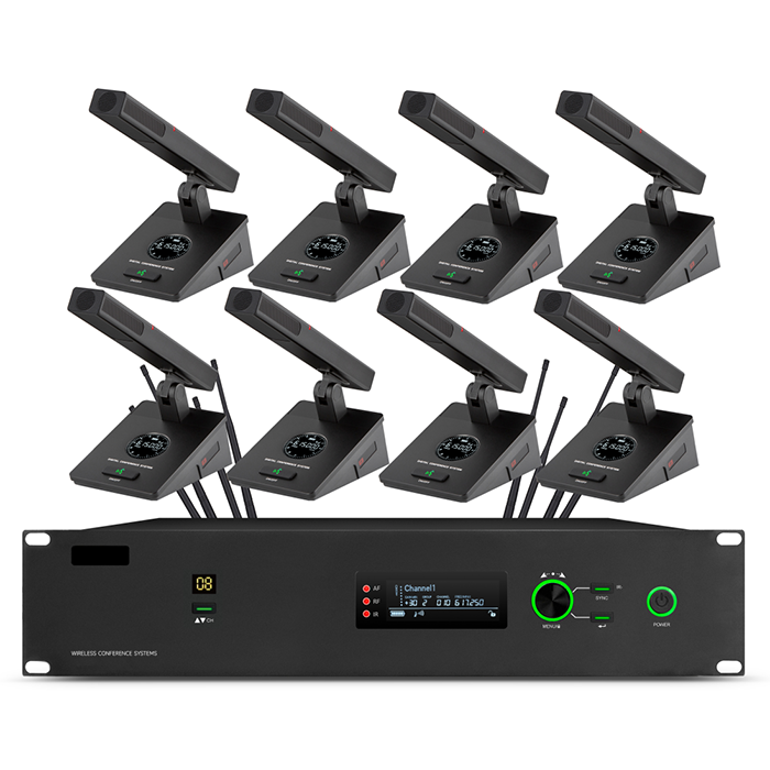 BK-8668  無線視像一拖八會(huì)議（方管）
