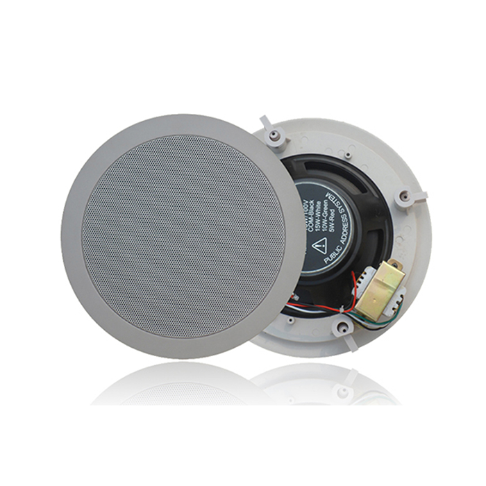 ZY610CF  6寸10W定阻吸頂副箱，開孔尺寸Ф166mm*76mm