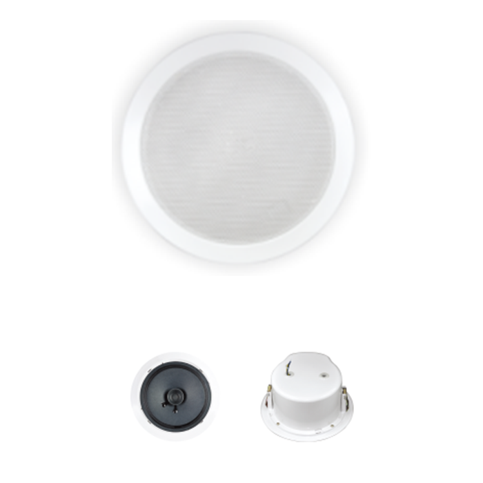 ZY503TH  5寸3W定壓一體化天花喇叭帶防火后罩