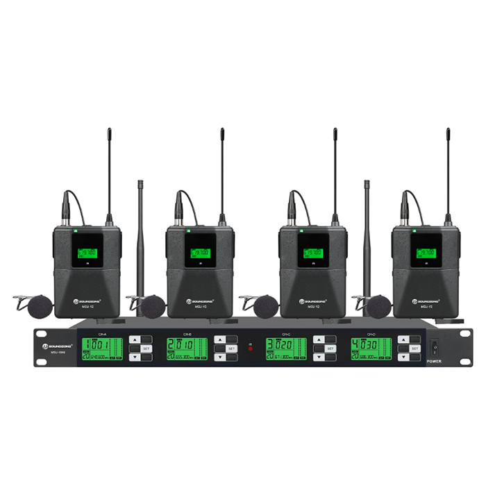 MSU-1846  無線一拖四領(lǐng)夾話筒