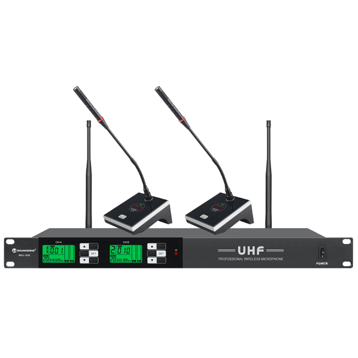 MSU-1826  無線一拖二鵝頸會議話筒