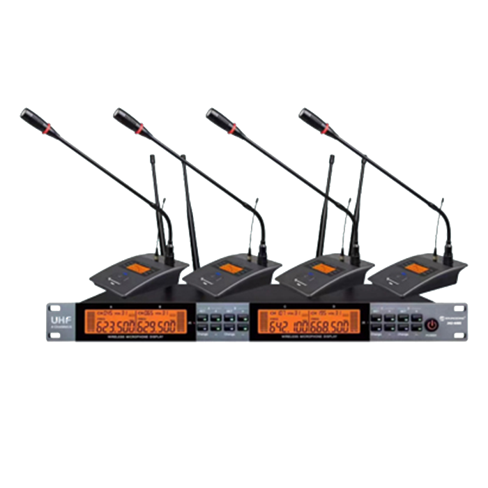 JAU-4493  無線一拖四鵝頸話筒