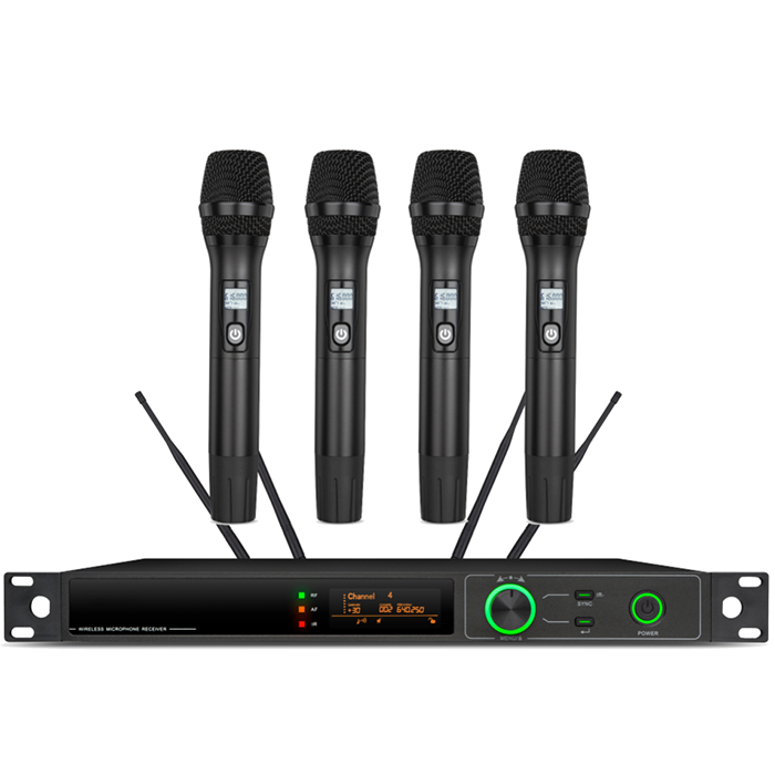 XLM-8674  遠距離無線真分集一拖四手持麥克風(fēng)