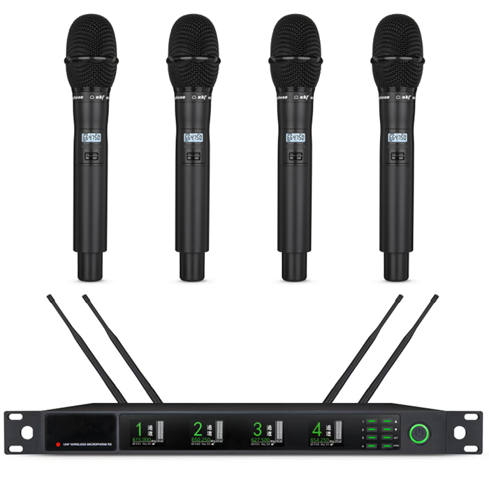 XLM-9734  遠距離無線真分集一拖四手持麥克風(fēng)